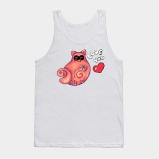 Romantic cat Tank Top